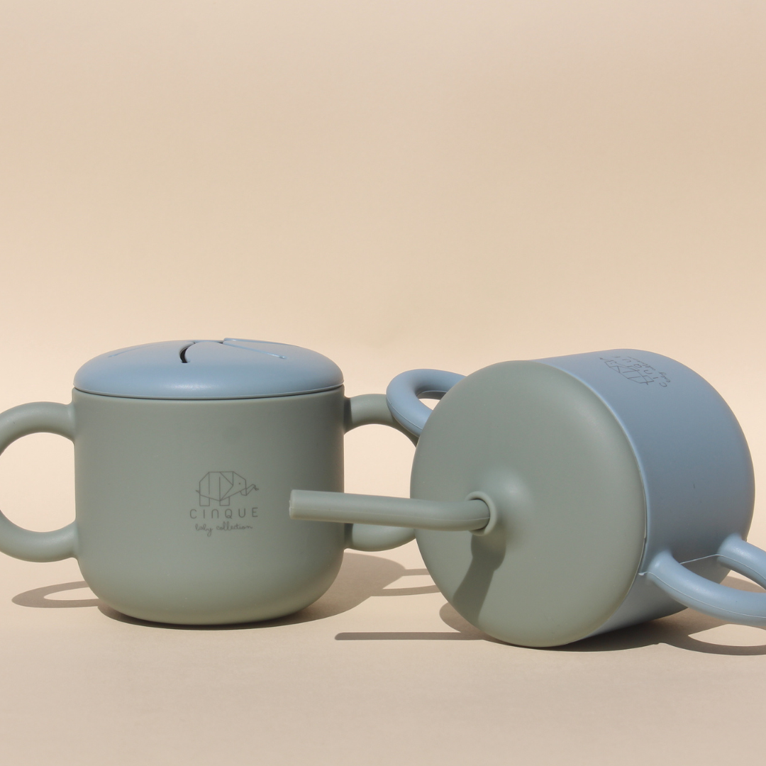 2in1 Straw Cup  Blue