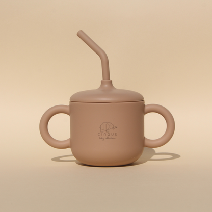 2in1 Straw Cup Khaki