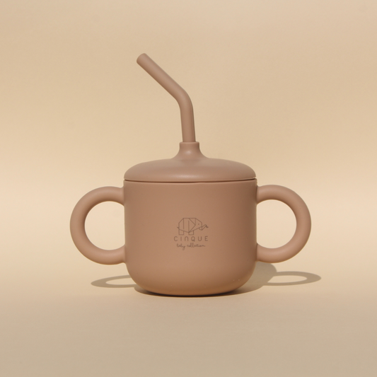 2in1 Straw Cup Khaki